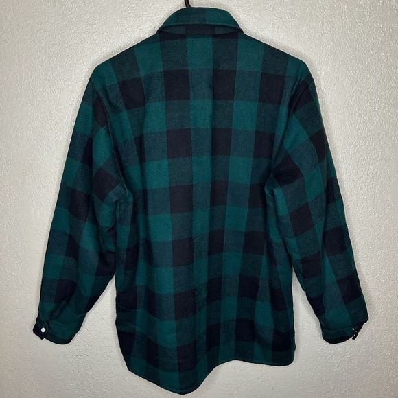VTG USA Saddle King Snap Button Flannel Shirt Size L - Picture 3 of 5